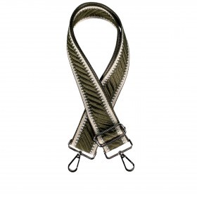 Schulterriemen Tonal mit Silberfittings Oliv