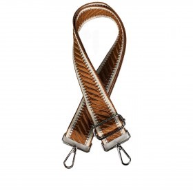 Schulterriemen Tonal mit Silberfittings Cognac