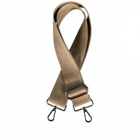 Schulterriemen Silberkarabiner Taupe