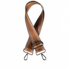 Schulterriemen Two Tone mit Silberfittings Cognac