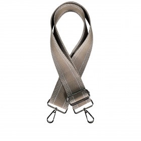 Schulterriemen Two Tone mit Silberfittings Taupe