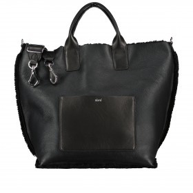 Handtasche Shearling Casharel Raquel Big mit Wendefunktion Black