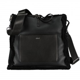 Umhängetasche Shearling Casharel Raquel S mit Wendefunktion Black