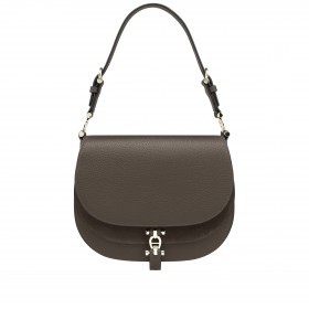Satteltasche Delia Suede Coal Brown