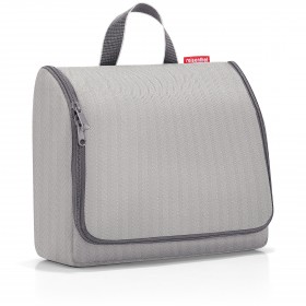 Kulturbeutel Toiletbag XL zum Aufhängen Herringbone Grey