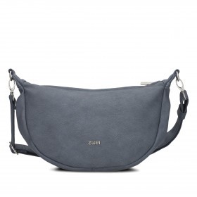 Beuteltasche Mademoiselle Halfmoon Bag M70 Nubuk Blue