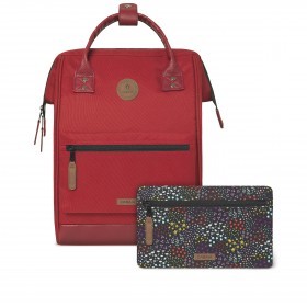 Rucksack Adventurer Medium Akranes mit zwei auswechselbaren Vortaschen Hellrot