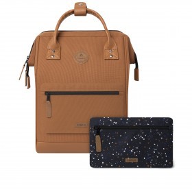 Rucksack Adventurer Medium Turin mit zwei auswechselbaren Vortaschen Camel
