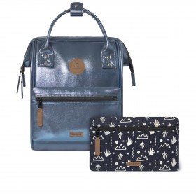 Rucksack Adventurer Small Larissa mit zwei auswechselbaren Vortaschen Blau