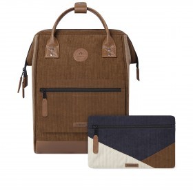 Rucksack Adventurer Medium Canton mit zwei auswechselbaren Vortaschen Hellbraun