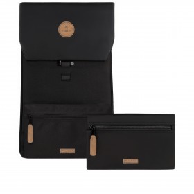 Rucksack City Medium Erevan mit zwei auswechselbaren Vortaschen Schwarz