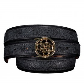 Gürtel Orlina 4G-Logo individuell kürzbar Bundweite 95 CM Coal