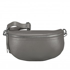 Gürteltasche mit Silberfittings Dunkelgrau