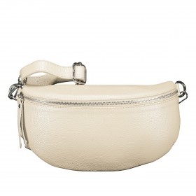 Gürteltasche mit Silberfittings Beige
