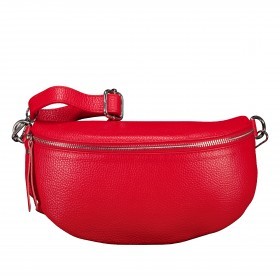 Gürteltasche mit Silberfittings Rot