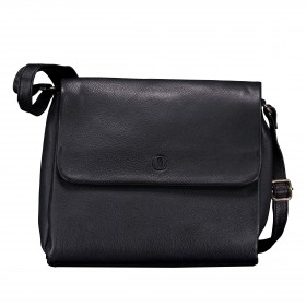 Umhängetasche Nappa mit Goldfittings Black