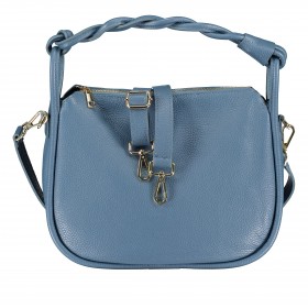 Beuteltasche mit Goldfittings Hellblau