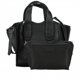 Handtasche mit herausnehmbarer Tasche Schwarz