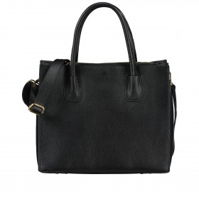 Handtasche mit Goldfittings Schwarz