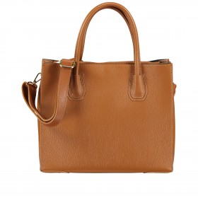 Handtasche mit Goldfittings Hellbraun