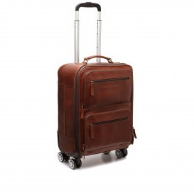 Koffer San Marino mit Laptopfach 15 Zoll Cognac