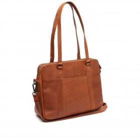 Shopper Pretoria mit Laptopfach 15 Zoll Cognac
