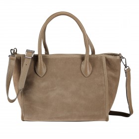 Handtasche Velours Taupe