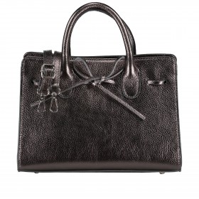 Handtasche Metallic Anthra