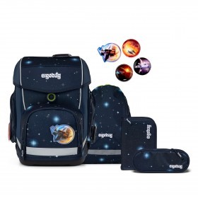 Schulranzen Cubo Galaxy Glow Set 5-teilig Modell 2025 KoBärnikus