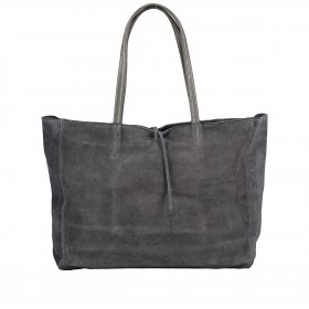 Shopper Velours Grau