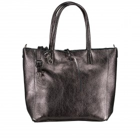 Handtasche Metallic Anthra