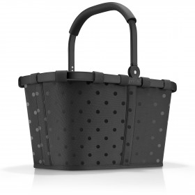 Einkaufskorb Carrybag Glossy Dots Black Frame