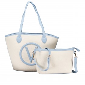 Shopper Covent S mit herausnehmbarer Tasche Naturale Azzuro