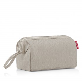 Kulturbeutel Travelcosmetic Heringbone Sand