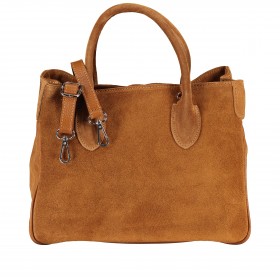 Handtasche Velours Hellbraun