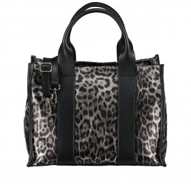 Handtasche Leoprint Grau