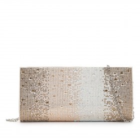 Umhängetasche / Clutch Amalia mit Glitzersteinchen Gold