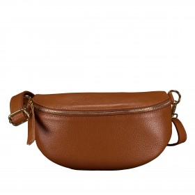 Gürteltasche / Umhängetasche mit Goldfittings Hellbraun