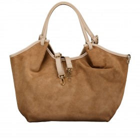Beuteltasche Velours Beige