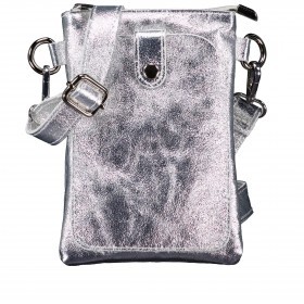 Umhängetasche / Handytasche Laminato mit Silberfittings Silber