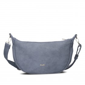 Beuteltasche Mademoiselle Halfmoon Bag M70 Nubuk Sky