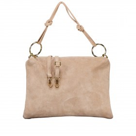 Umhängetasche Velours Beige