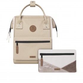 Rucksack Adventurer Small Arcachon mit zwei auswechselbaren Vortaschen Beige