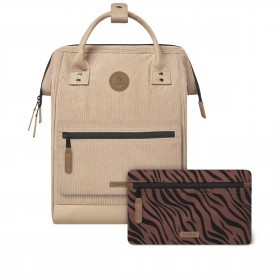 Rucksack Adventurer Medium Luxor mit zwei auswechselbaren Vortaschen Natur