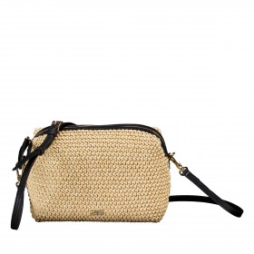 Umhängetasche Maglia Raffia Kaia S Natural Black