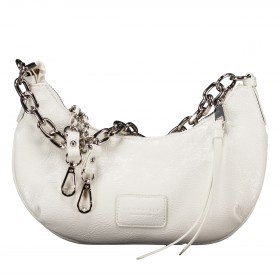 Umhängetasche Vejen Halfmoon Pochette Glossy White