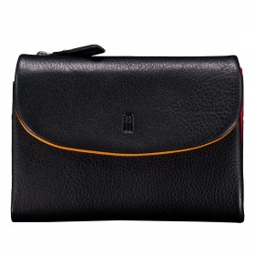 Geldbörse Nappa mit RFID-Schutz Black Multi
