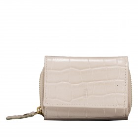 Geldbörse Kroko mit RFID-Schutz Light Beige