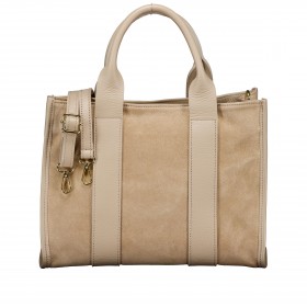 Handtasche Velours Beige