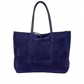 Shopper Velours Dunkelblau